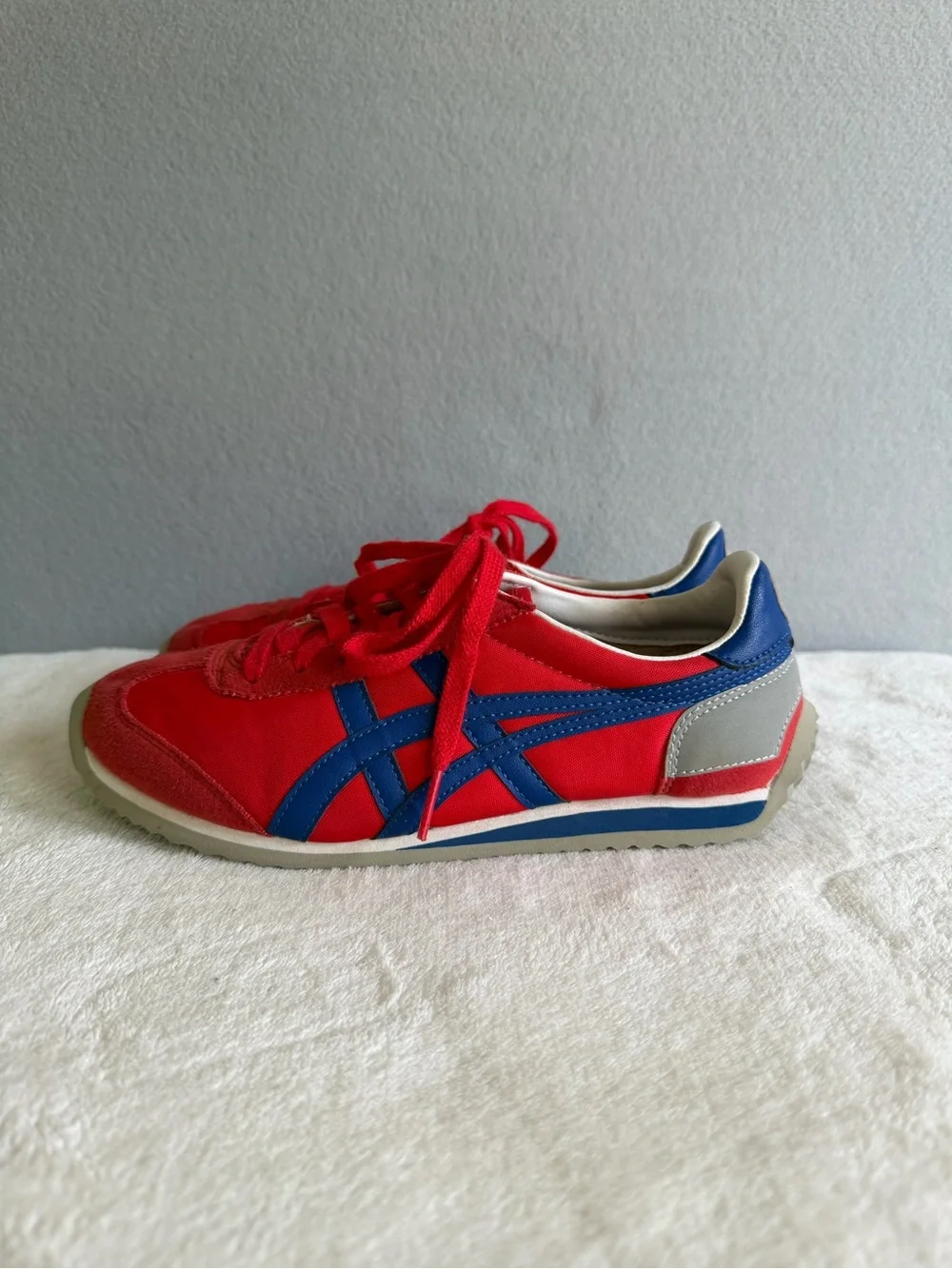 Onitsuka Tiger California 78 Casual Sneakers US3 Kids Red/Blue